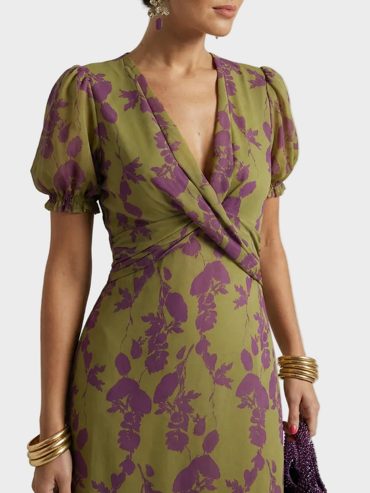 Natalia - Robe Midi Fleurie