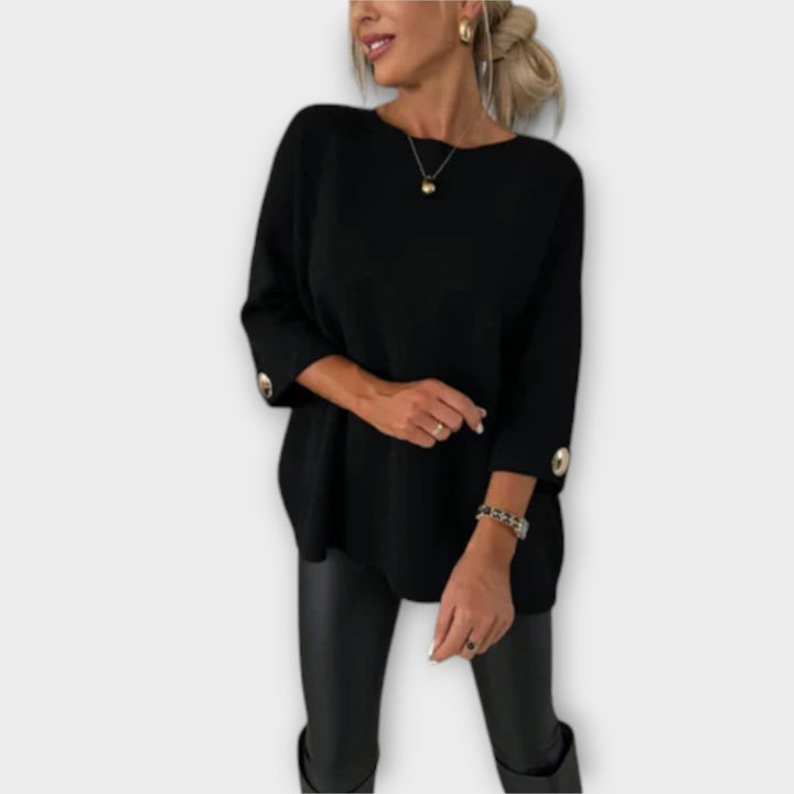 Isabelle - Blouse en tricot blanche élégante