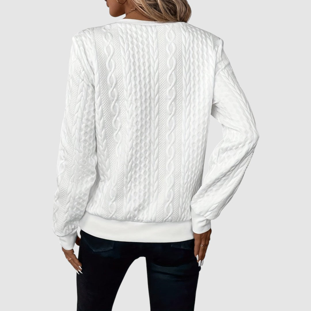Rosalie - Pull tressé élégant