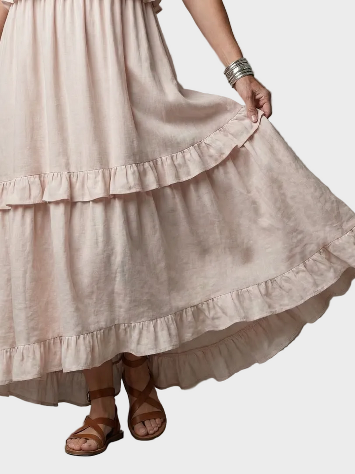 Katia - Robe Maxi avec Halter et Volants