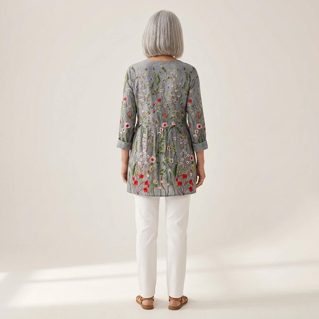 Béatrice - Blouse longue imprimée