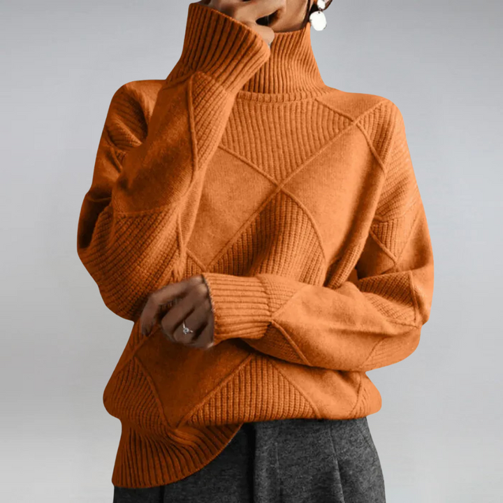 Lauren | Pull en Cachemire Luxueux à Col Montant