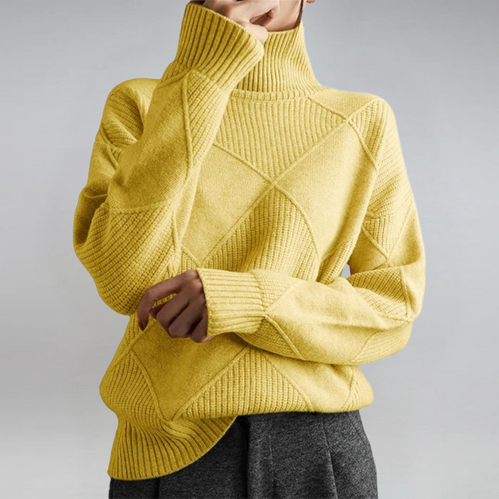 Lauren | Pull en Cachemire Luxueux à Col Montant