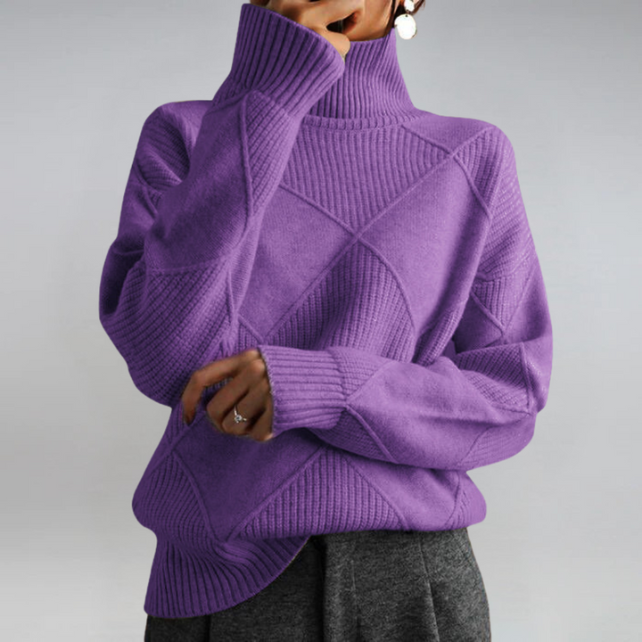 Lauren | Pull en Cachemire Luxueux à Col Montant