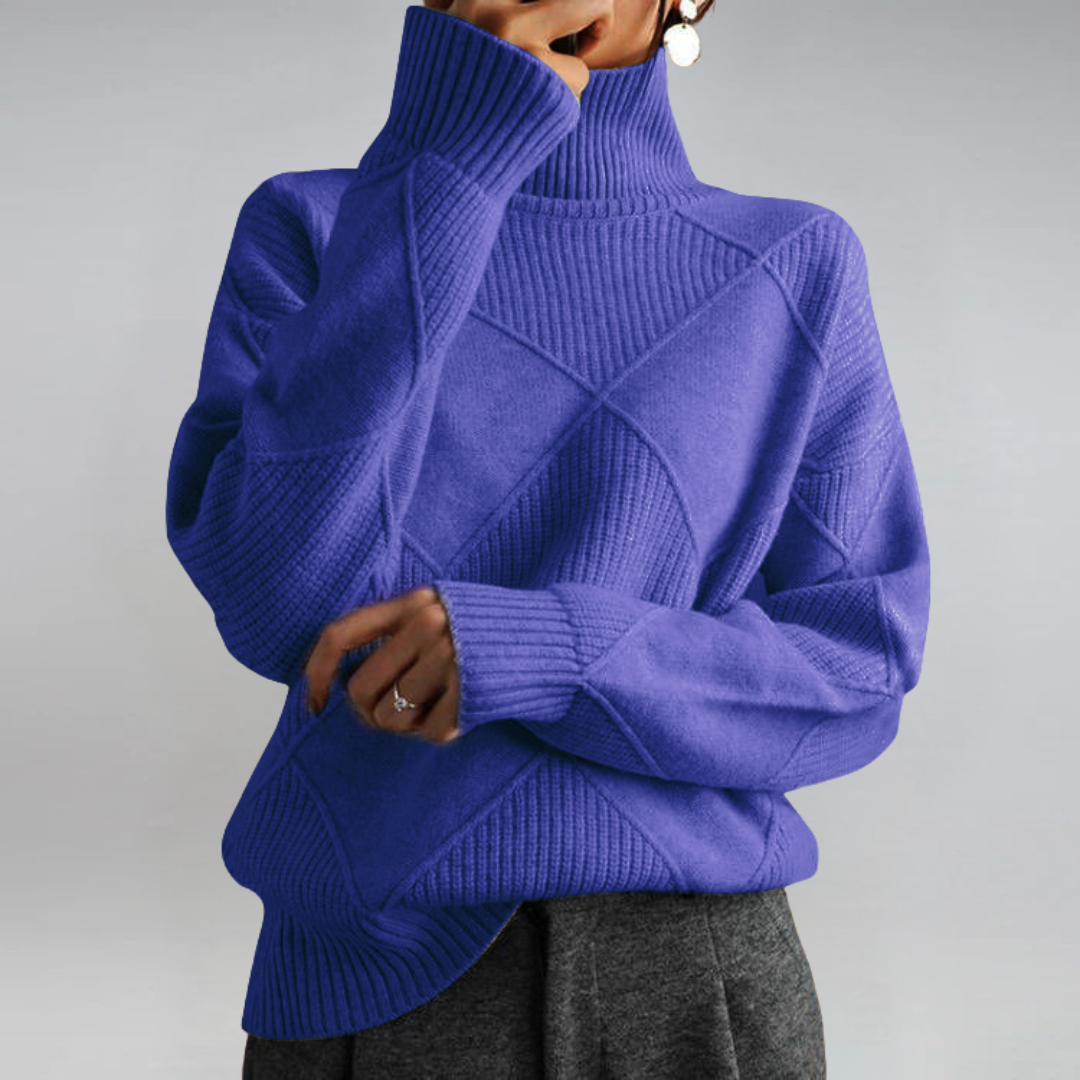 Lauren | Pull en Cachemire Luxueux à Col Montant