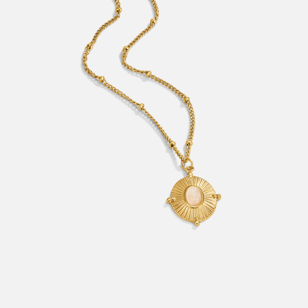 Juliane – Collana dorata con delicato dettaglio circolare