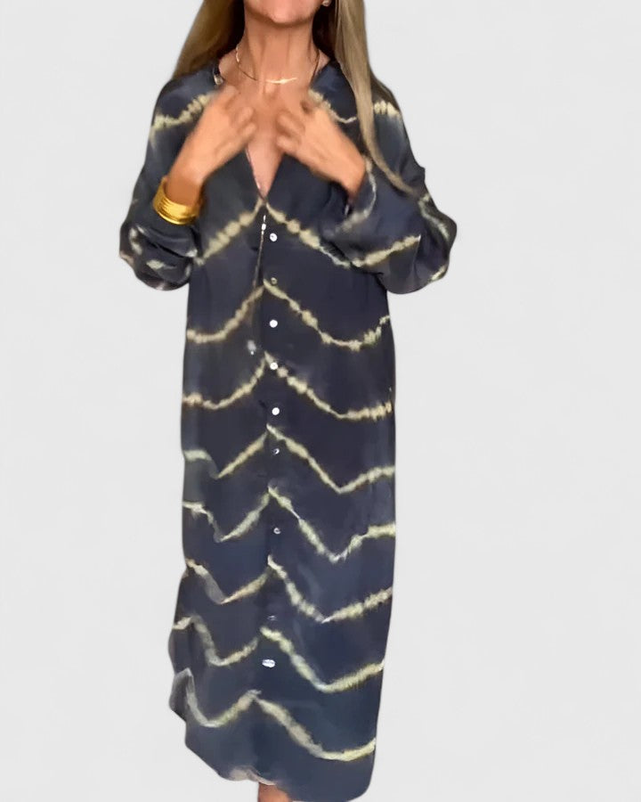 Manon | Robe Maxi Rayée Boho Élégante