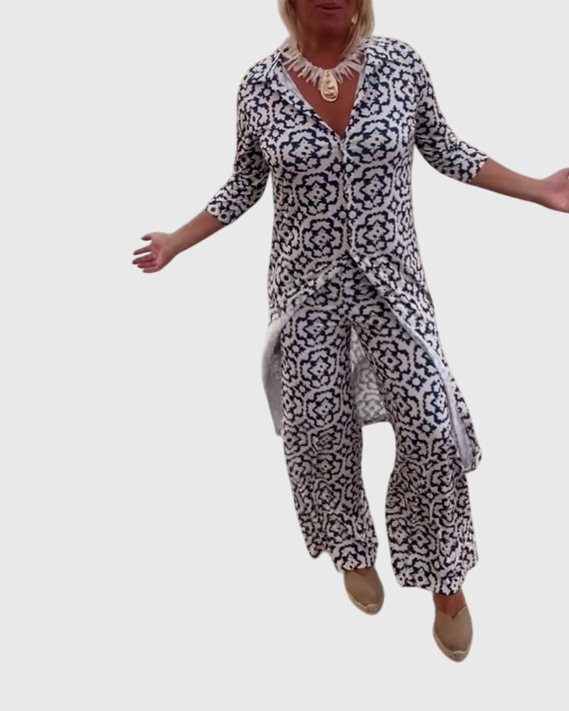 Gabriella | Ensemble Élégant Vintage en Deux Pièces