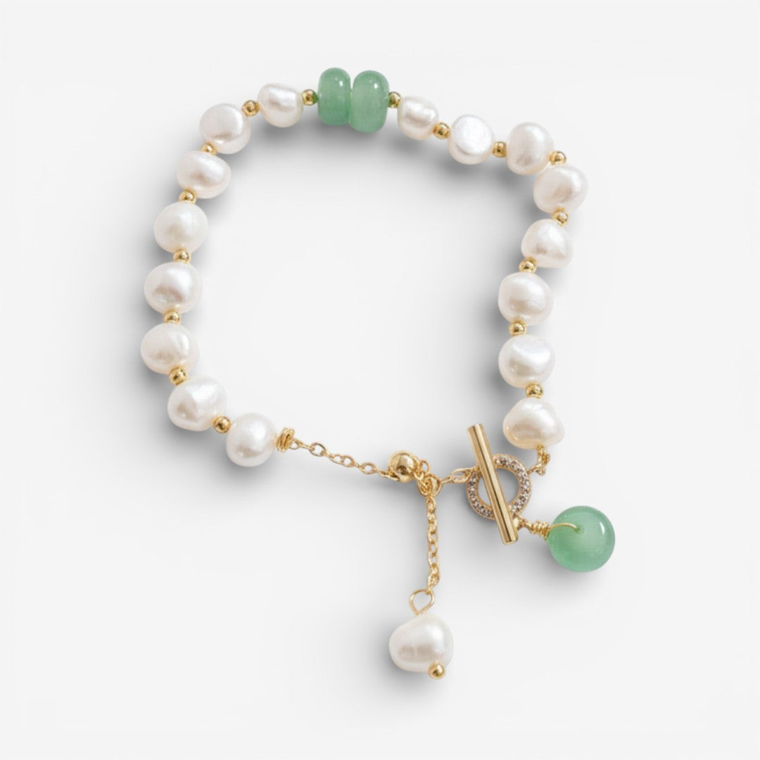 Bracelet d'Aventure Luxueux avec Perles Naturelles de Mer
