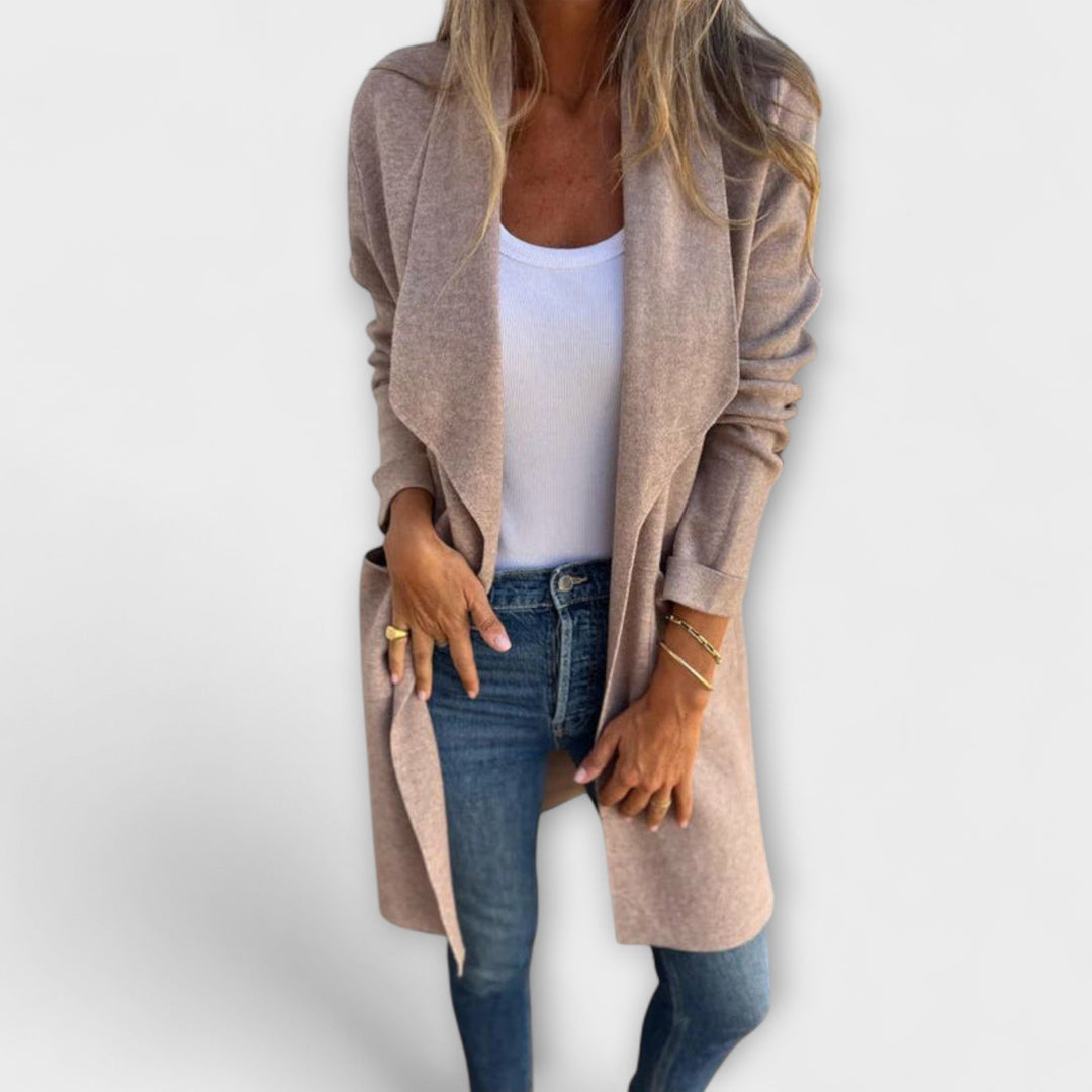 Hortense - Élégant cardigan long Grauer