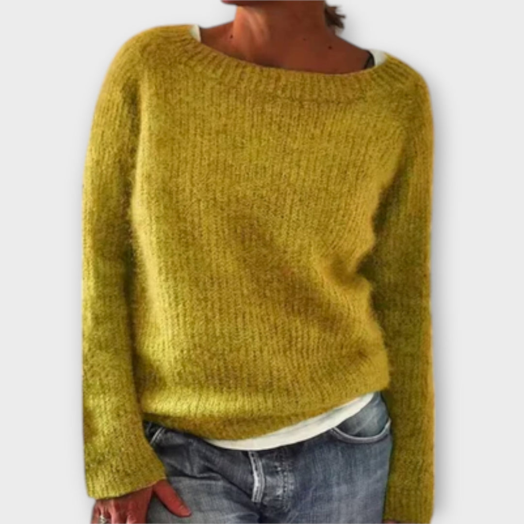 Delphine - Pull uni gris