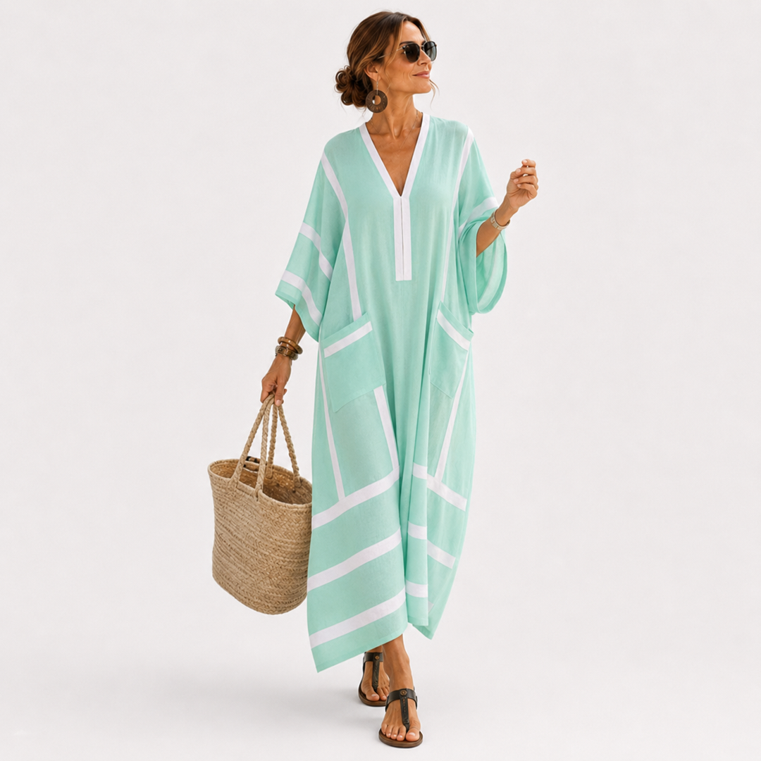 Caftan Zaira Vert Menthe