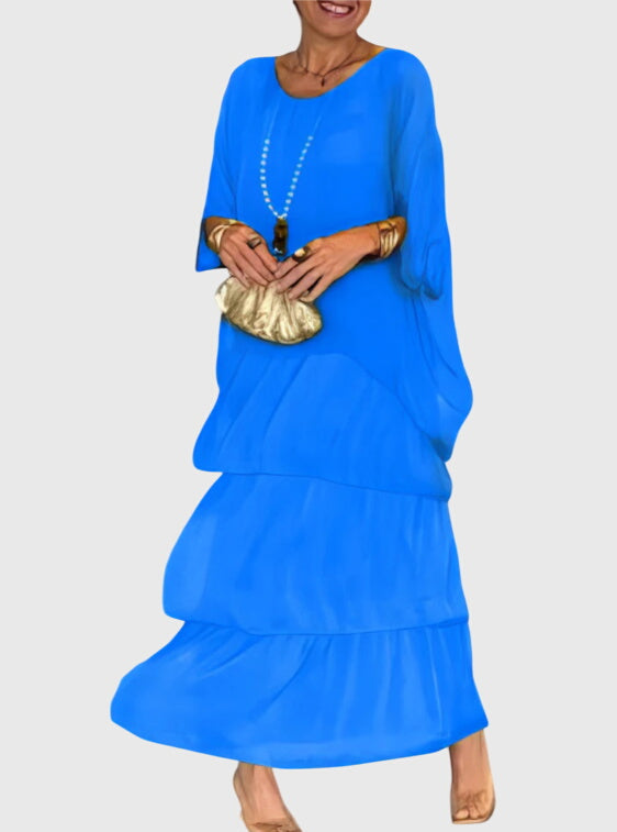 Patricia | Robe Élégante Longue et Fluide