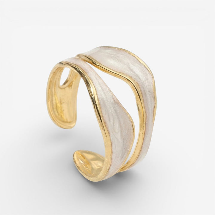 Dröm - Bague vintage en or blanc