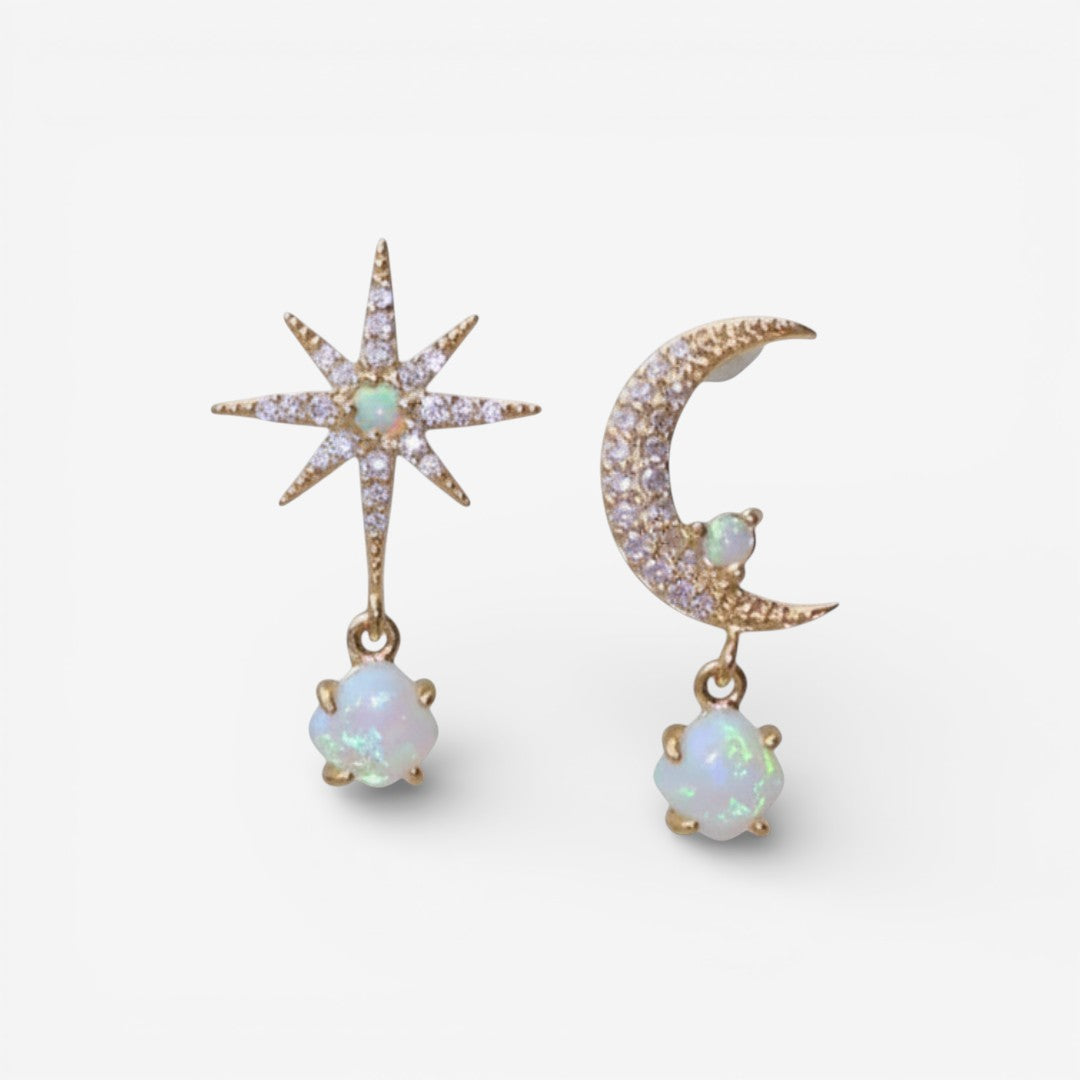Boucles d'oreilles en perles de classe étoile