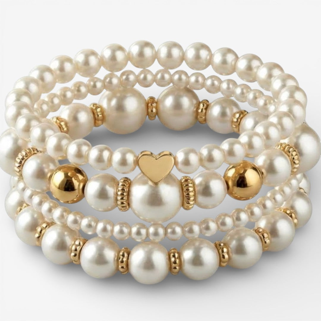 Ensemble Élégant de Bracelets en Perles pour un Style Unique