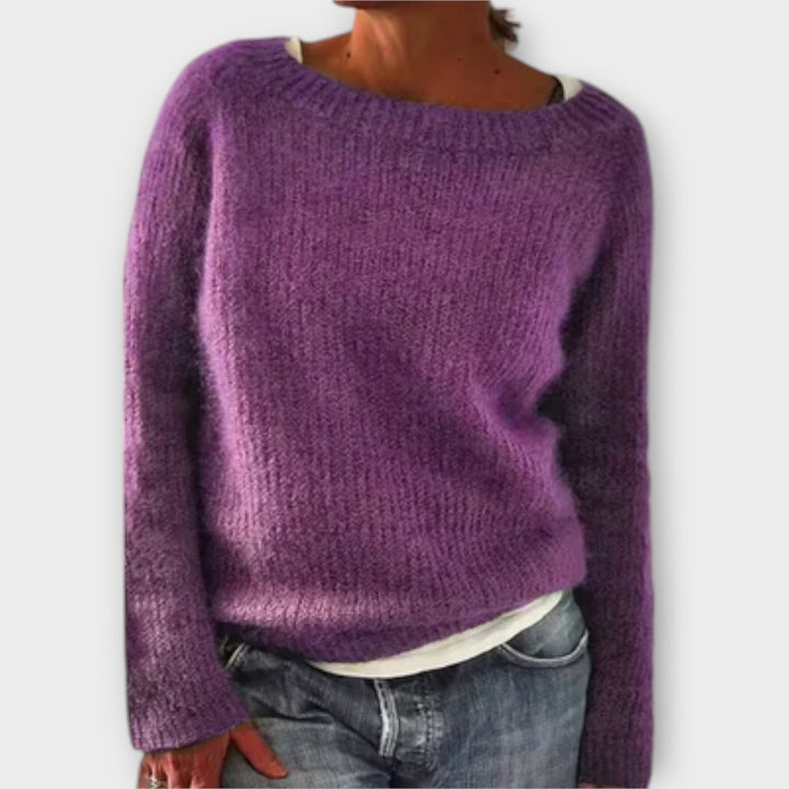 Delphine - Pull uni gris