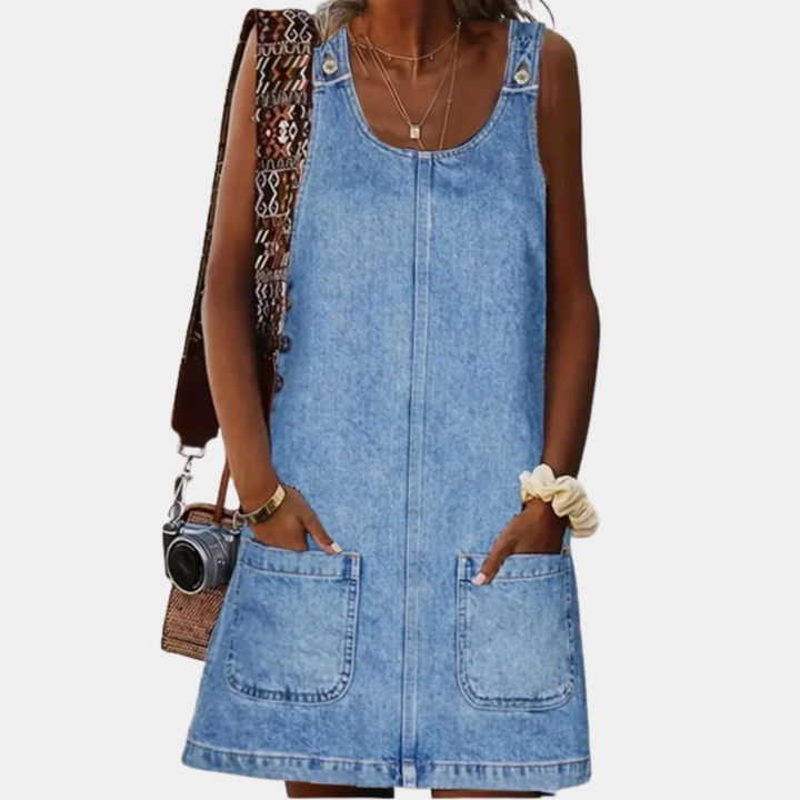 Lucile | Robe décontractée look denim
