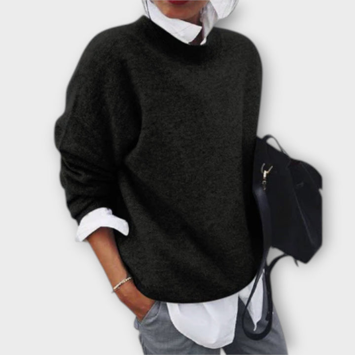 Lucie - Pull en vert olive doux