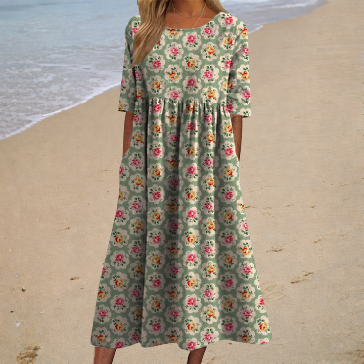 Thais - Robe longue fluide chic et confortable