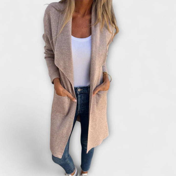 Hortense - Élégant cardigan long Grauer