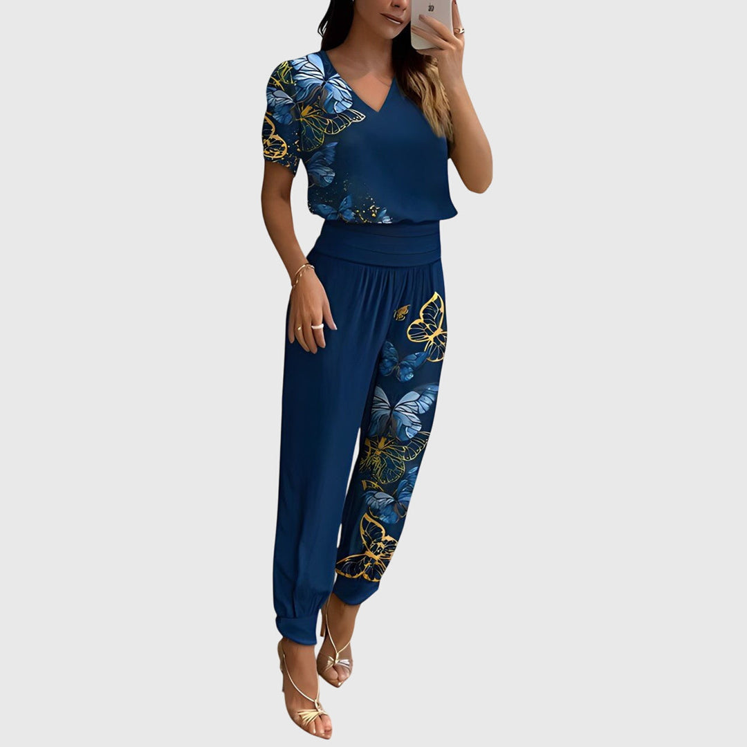 Jennifer | Ensemble Blouse et Pantalon Élégant