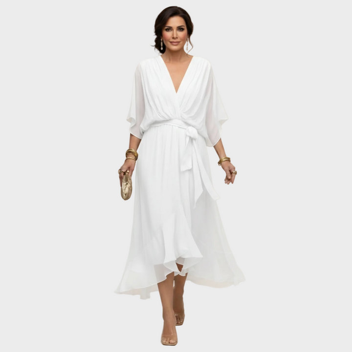 Monica Chiffon - Robe à décolleté en V