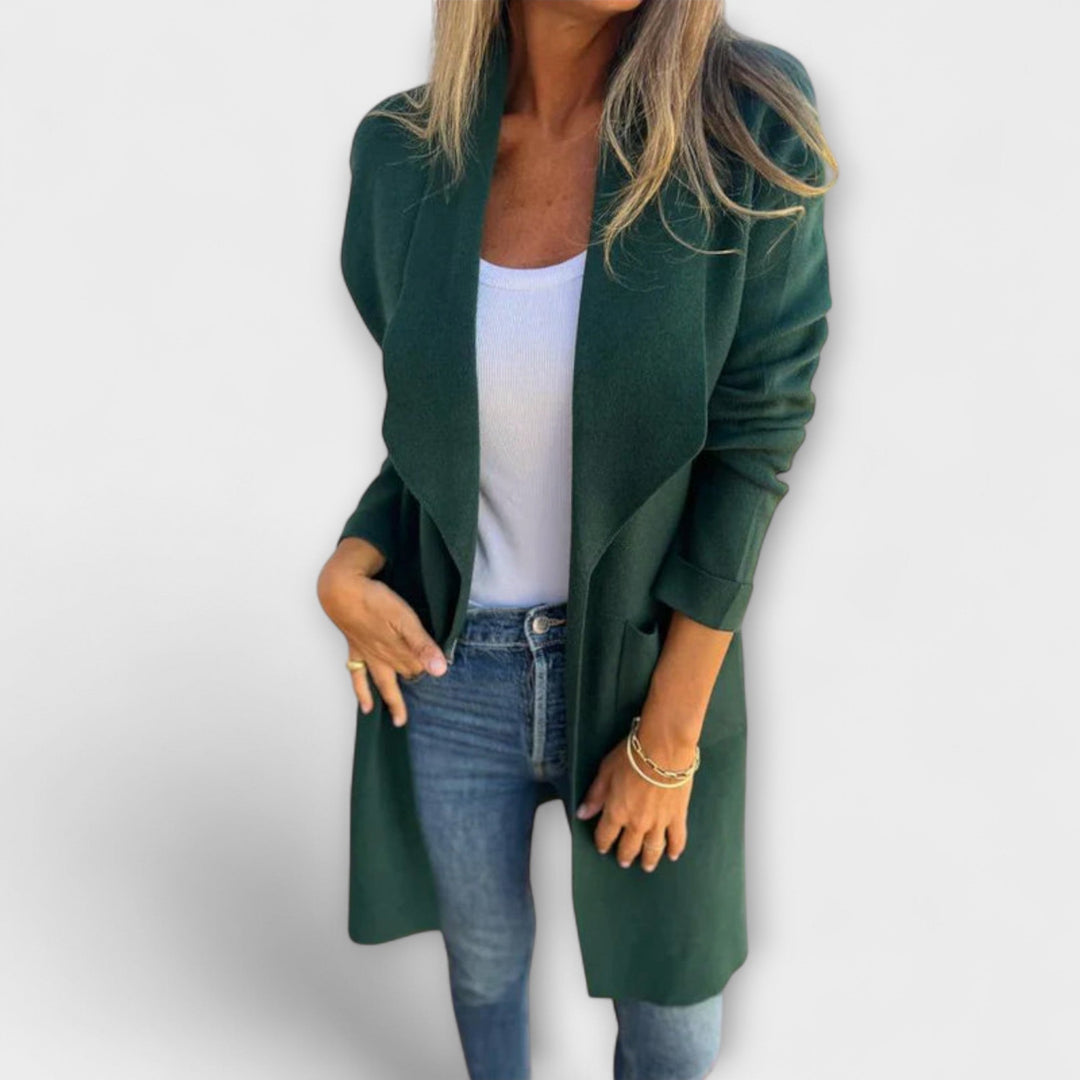 Hortense - Élégant cardigan long Grauer