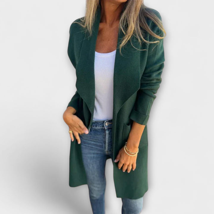 Hortense - Élégant cardigan long Grauer