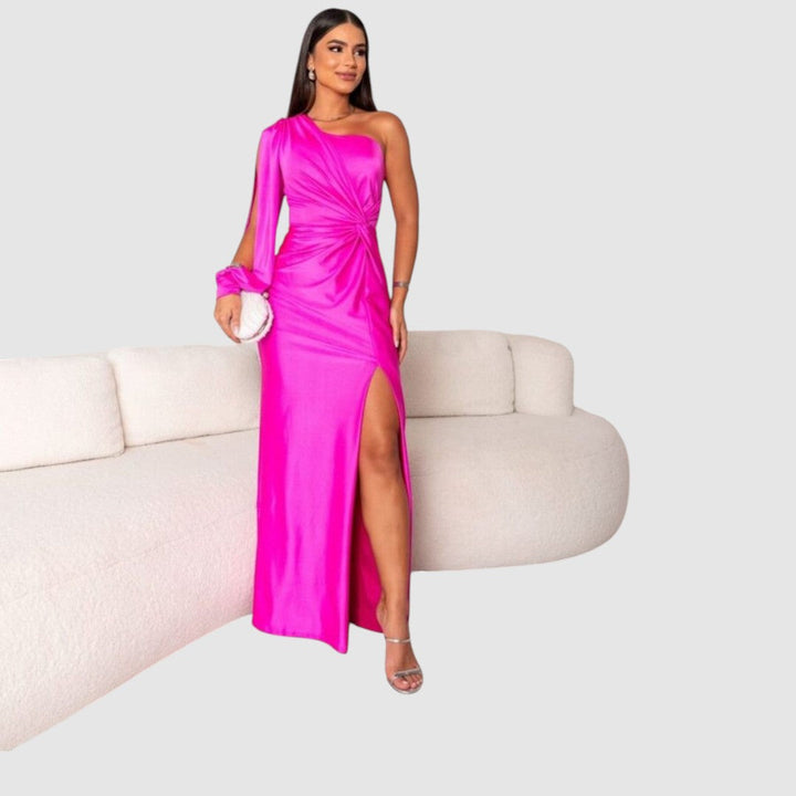 Meda - Robe maxi élégante à une épaule