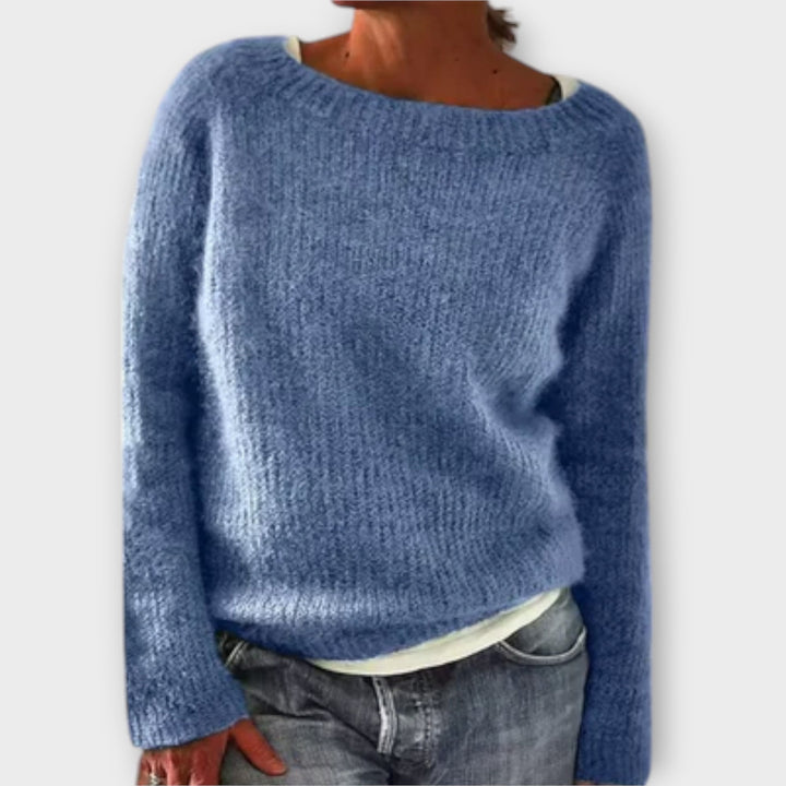 Delphine - Pull uni gris