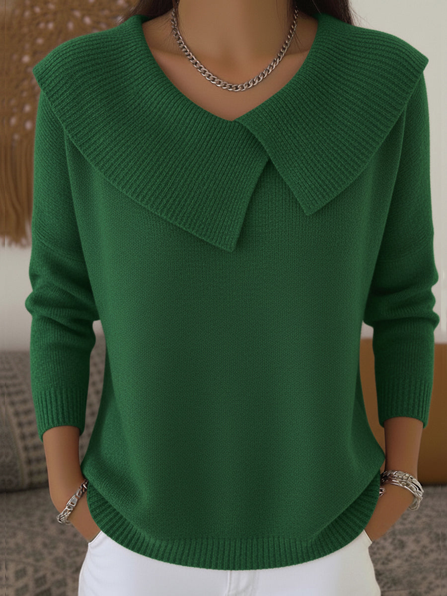 Caroline – Pull élégant en maille avec col distinctif