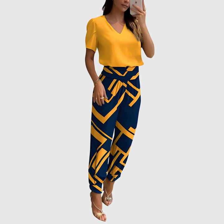 Jennifer | Ensemble Blouse et Pantalon Élégant