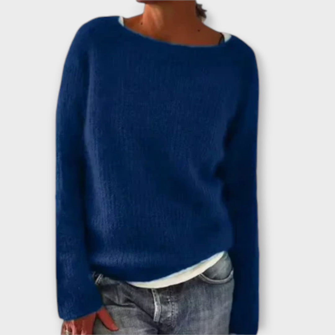 Delphine - Pull uni gris