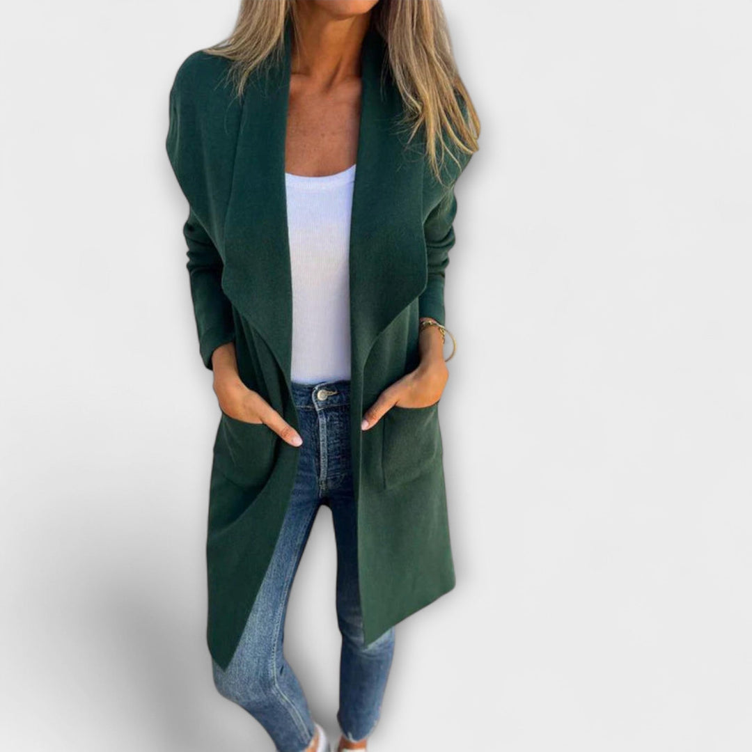 Hortense - Élégant cardigan long Grauer