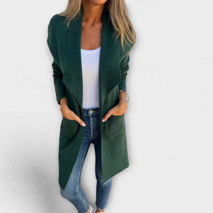 Hortense - Élégant cardigan long Grauer