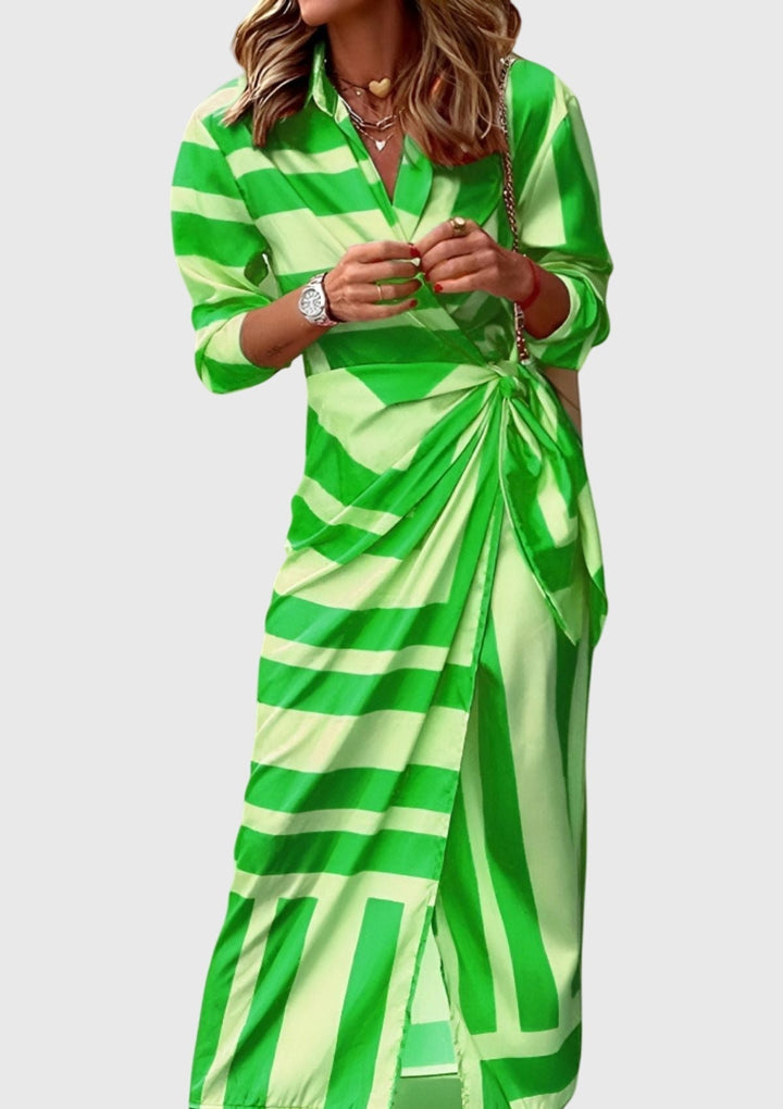 Everly | Robe Wrap Élégante avec Imprimé