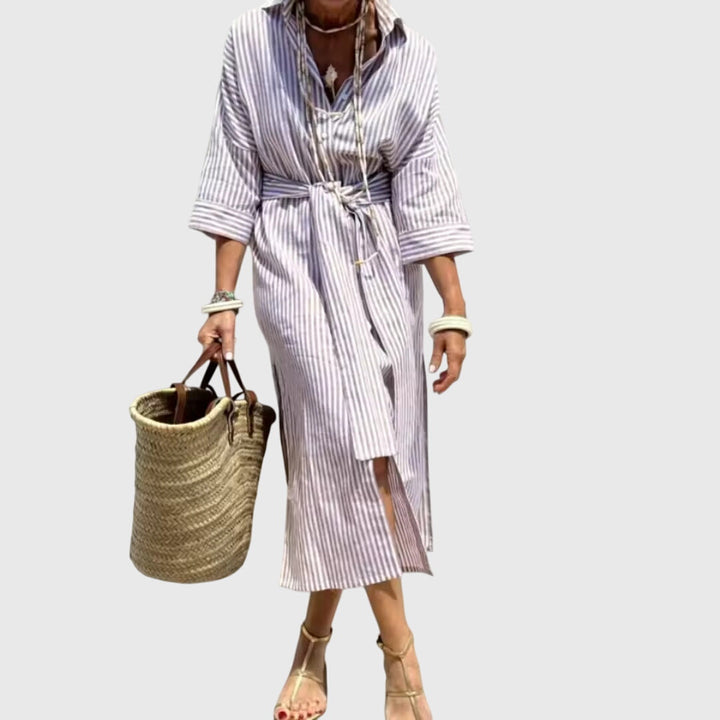 Ellen | Robe Rayée Classique