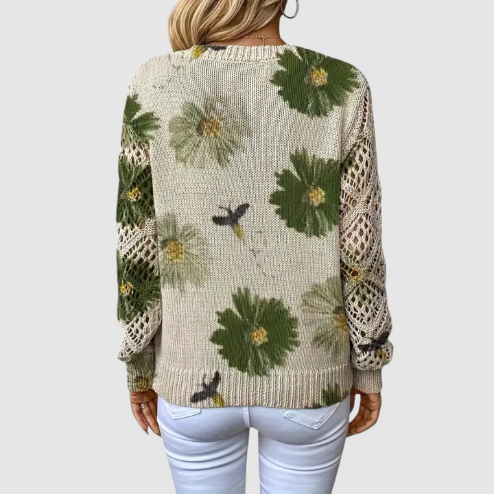 Perrine - Pull élégant avec motif floral