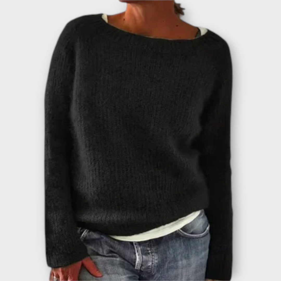 Delphine - Pull uni gris