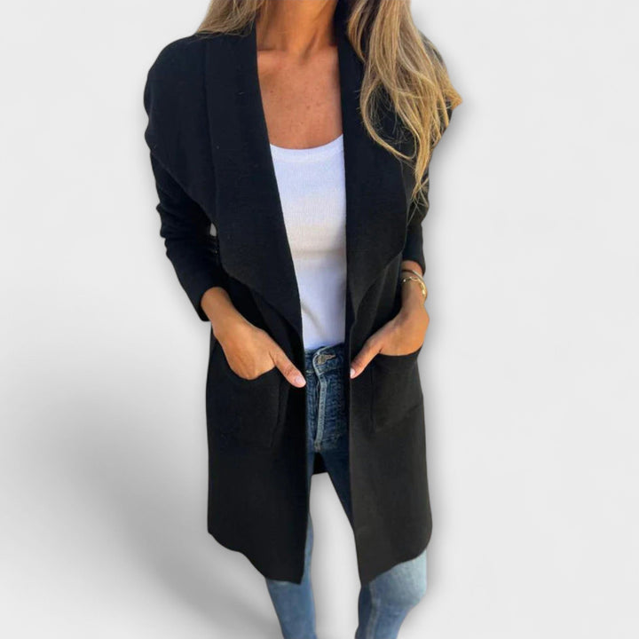 Hortense - Élégant cardigan long Grauer