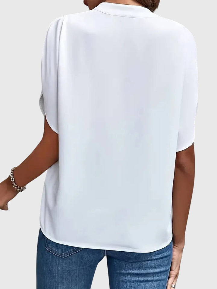 Isabelle | Chemise V Neck Douce et Élégante