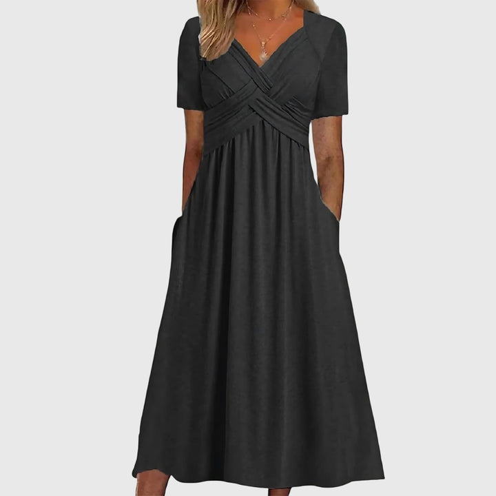 Viola | Robe Midi avec Contrôle du Ventre