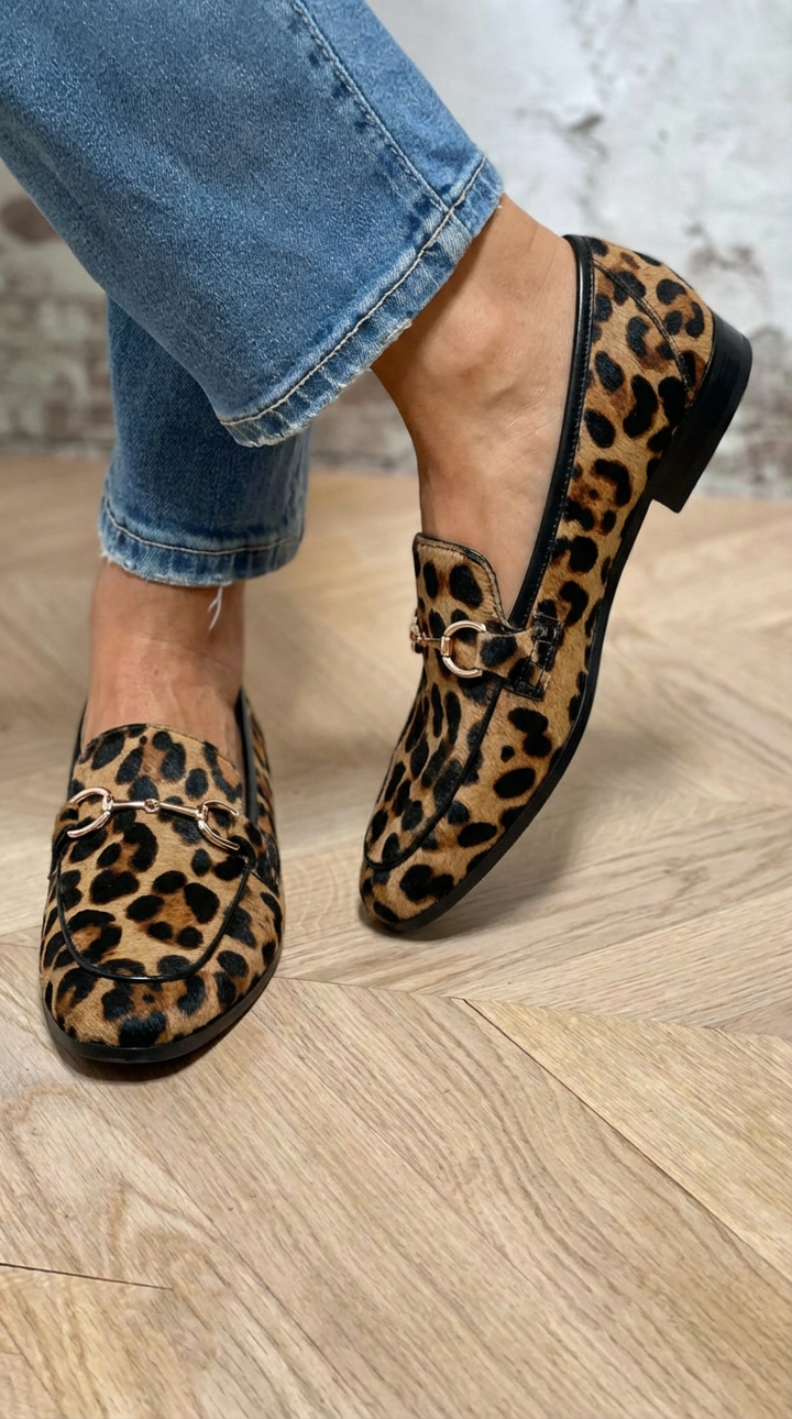 Adrianna - Mocassin Léopard Audacieux