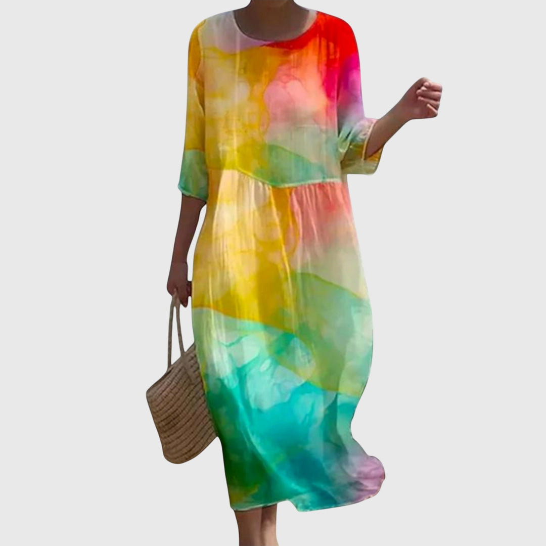 Martine | Robe Maxi Florale Élégante