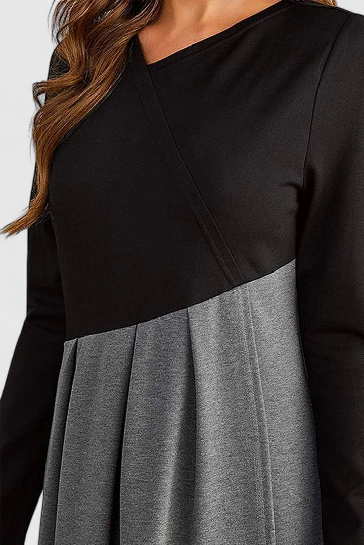 Jeanne | Robe Maxi Élégante à Manches Longues