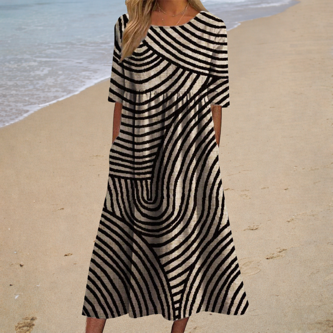 Thais - Robe longue fluide chic et confortable
