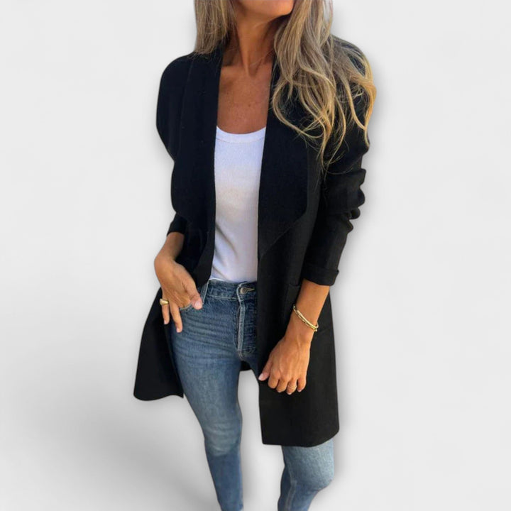Hortense - Élégant cardigan long Grauer