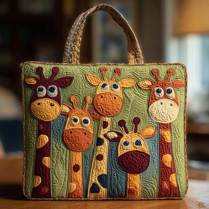 Sac matelassé - Motif girafe