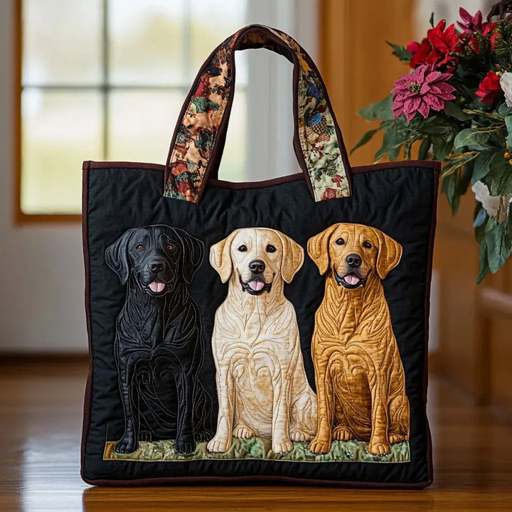 Sac Artistique - Motif de Trois Labradors